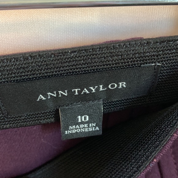 Ann Taylor Wine/Purple Pencil Skirt size 10 - Picture 2 of 7